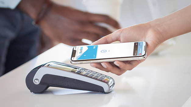 Person using Apple Pay with Haven Summit Credit Union card